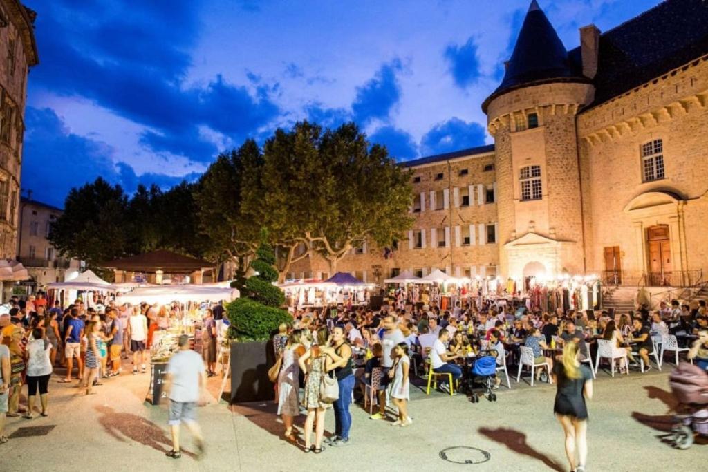 Chalet "Le Petit Olivier" Gites Appart 'Hotel L'Echappee Belle D'Aubenas Logement 2 Sur 3 Eksteriør billede
