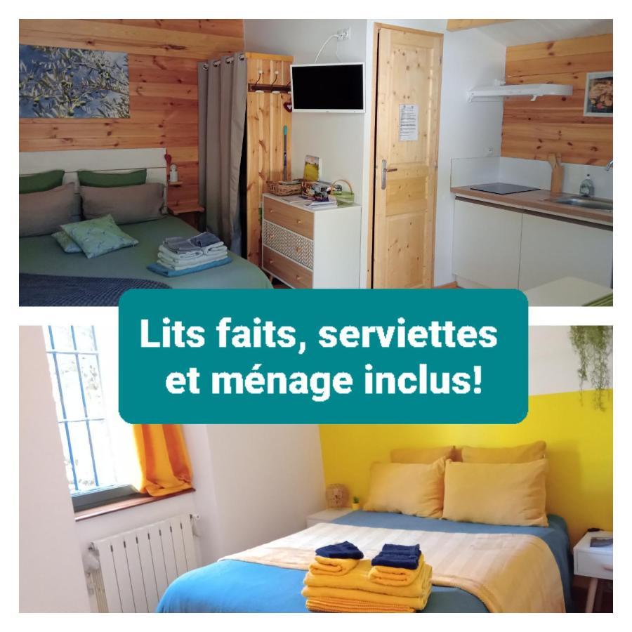 Chalet "Le Petit Olivier" Gites Appart 'Hotel L'Echappee Belle D'Aubenas Logement 2 Sur 3 Eksteriør billede